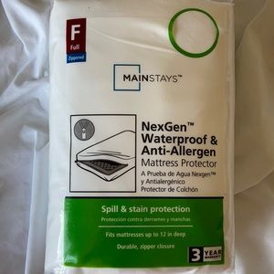 Mainstays anti allergens mattress cover FULL size